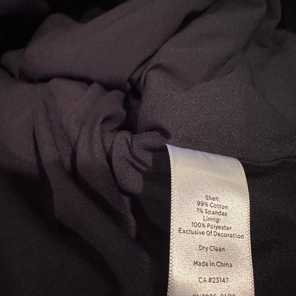 Talbots Womens Pencil Skirt SZ 8 Navy Blue Sequin Fringe Embellished Knee Length - Picture 7 of 13